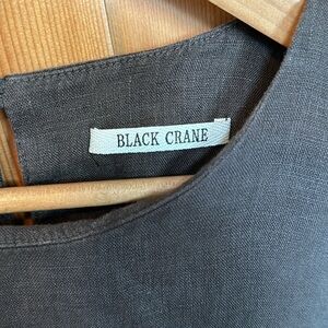 Black Crane linen set
